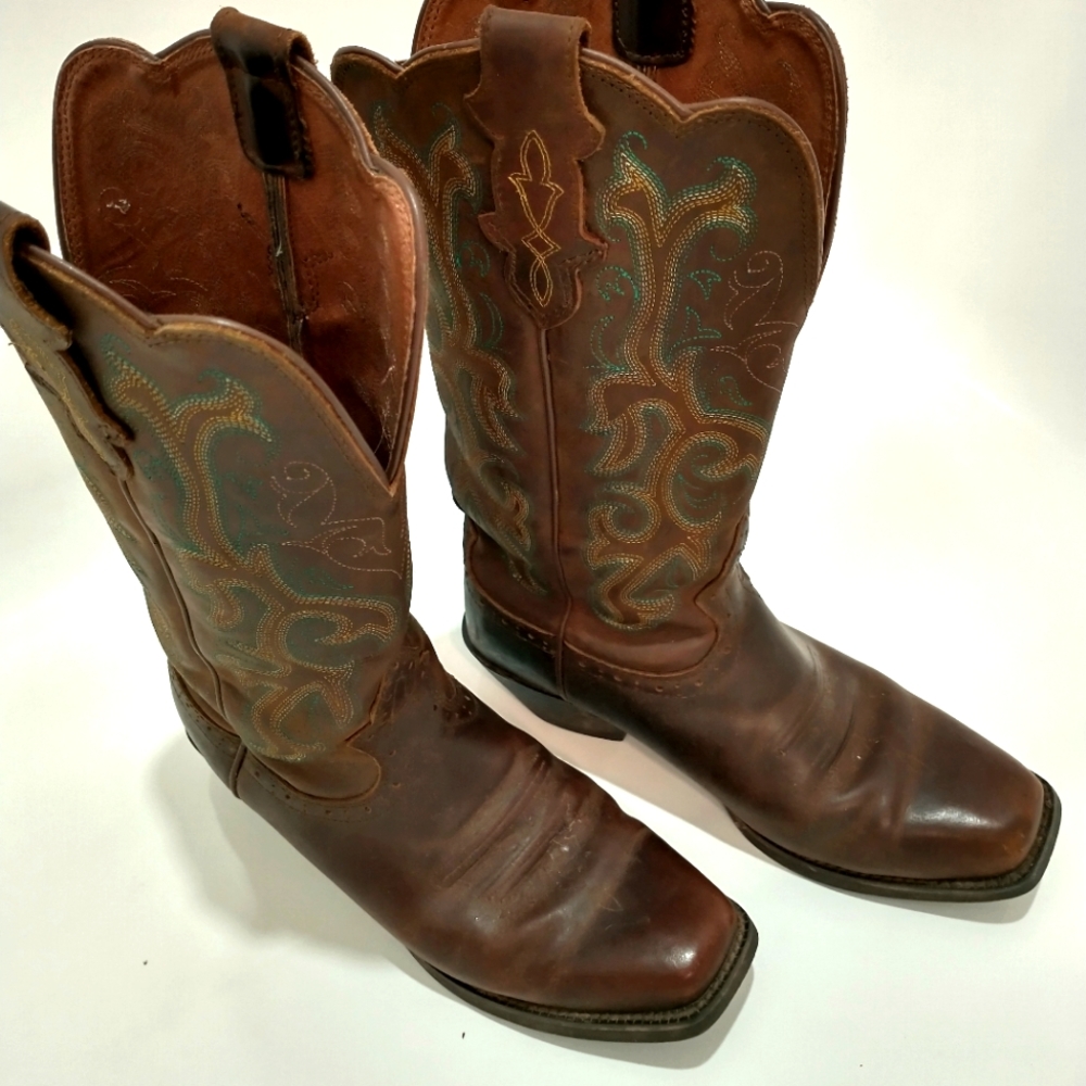 Ladies Size 8 Square Toe Justin Cowboy Boots
